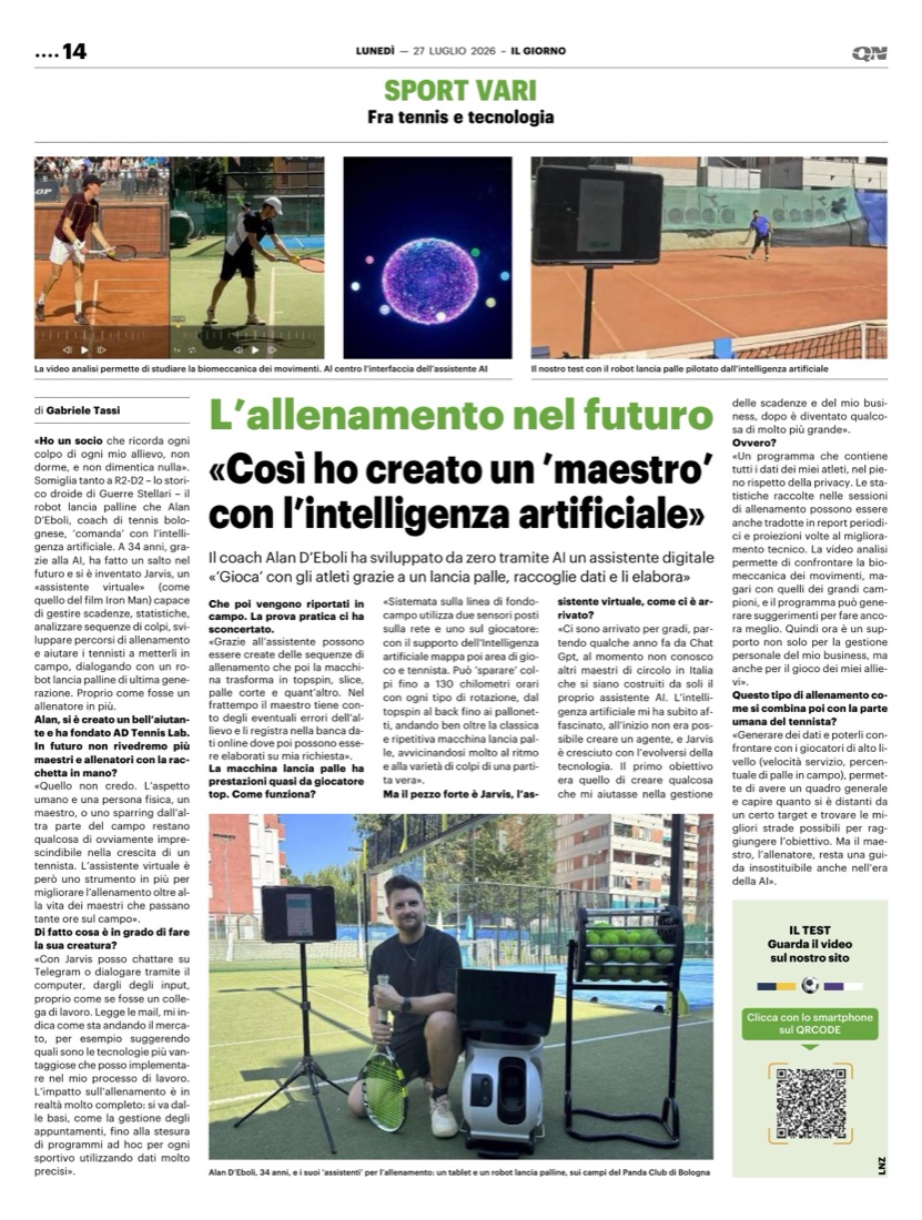 L'articolo su Il Giorno — 27 luglio 2026